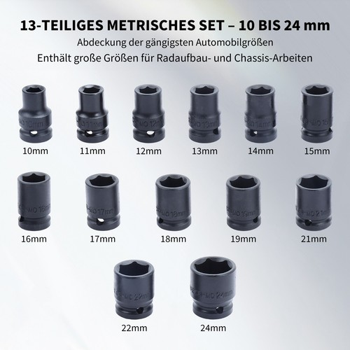13tlg schlagschrauber nüsse - 13tlg,